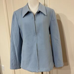 Tribal Women's Soft Blue wool blend jacket